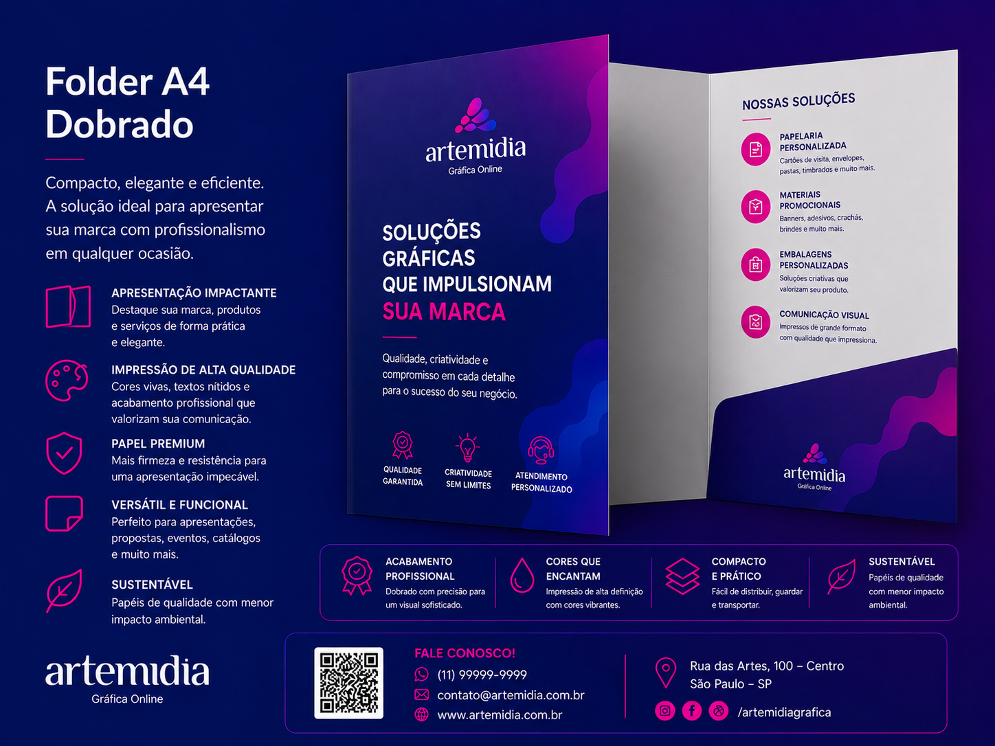 Folder A4 Dobrado